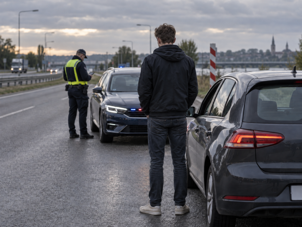 Kierowca zatrzymany podczas kontroli drogowej