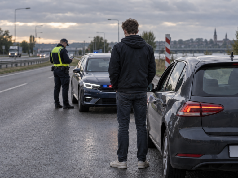 Kierowca zatrzymany podczas kontroli drogowej